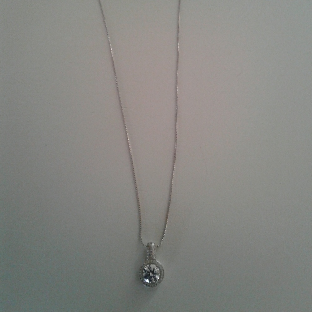 Sterling Silver Necklace with  Beautiful Pendant